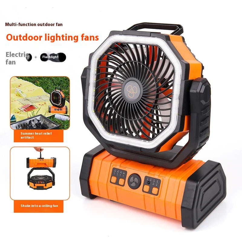 LumiBreeze - Outdoor Household Power Bank LED Light Camping Fan