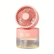 LumiBreeze - Mini USB Desktop Fan with Spray Humidifier Function