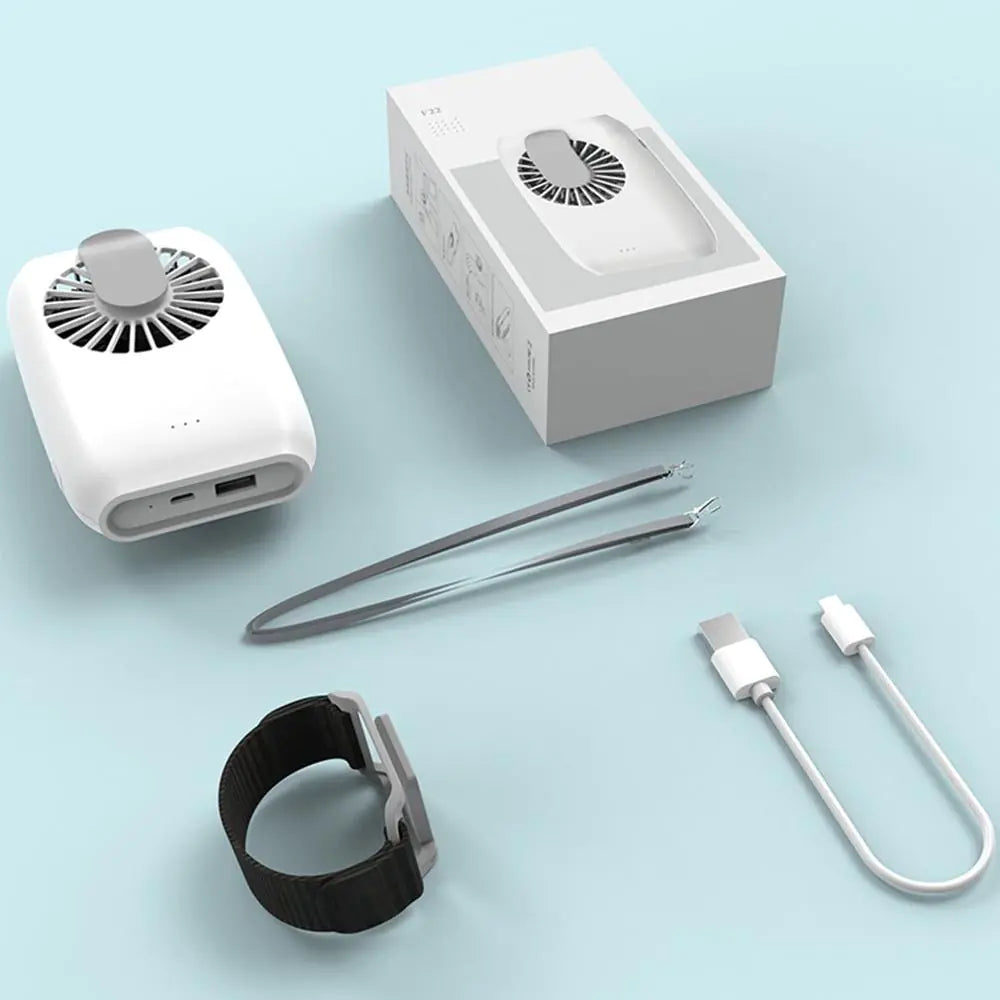 LumiBreeze - USB Rechargeable Neck Fan - Mini Silent Handheld Fan