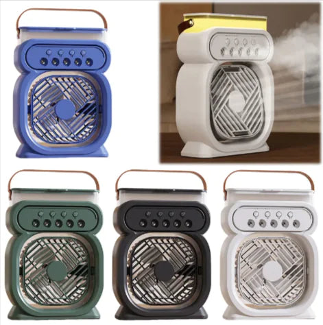 LumiBreeze - 3-in-1 Portable AC Fan with LED & Humidifier