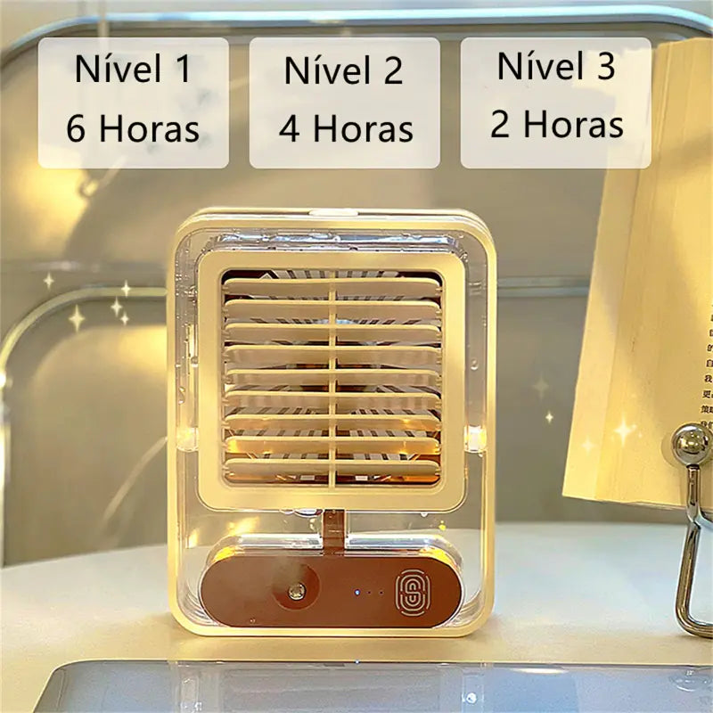 LumiBreeze - Portable Mini USB Air Humidifier and Cooler Fan