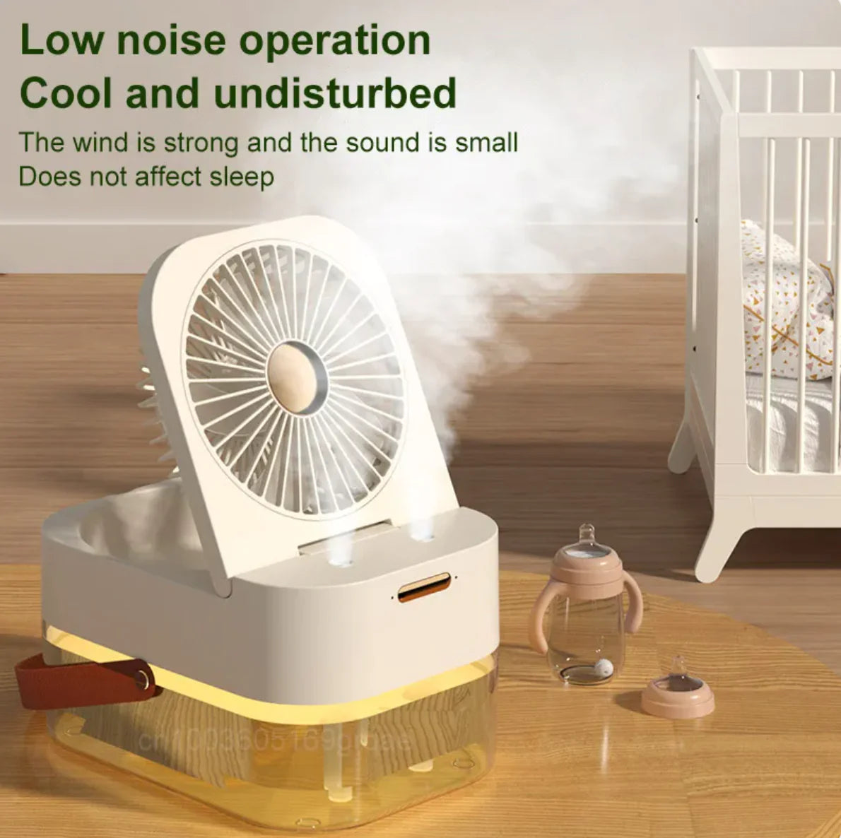 LumiBreeze - Portable Humidifier Fan Night Light