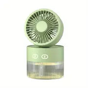 LumiBreeze - Mini USB Desktop Fan with Spray Humidifier Function